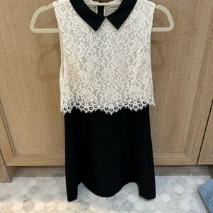 Alice & Olivia black and white lace dress
